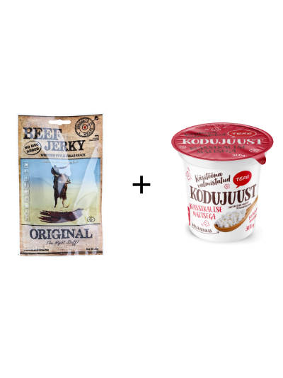 Kodujuust + Beef Jerky